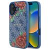 Guess GUHMP16SP4ROPEMCB iPhone 16 6.1"   niebieski/blue hardcase 4G Flowers Print MagSafe
