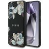 Etui Guess Grained Printed Flower        Pattern MagSafe do Samsung Galaxy S25 czarny