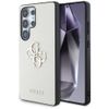 Etui Guess Grained Big 4G Logo Small Classic Logo do Samsung Galaxy S25 Ultra beżowy