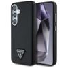 Etui Guess Grained Triangle Logo MagSafe do Samsung Galaxy S25 czarny