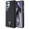 Etui Guess Grained Triangle Logo MagSafe do Samsung Galaxy S25 Ultra czarny