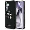 Etui Guess Silicone Big 4G Logo Bottom   Script Samsung Galaxy S25 czarny