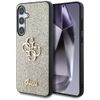 Etui Guess Fixed Glitter Big 4G Metal    Logo do Samsung Galaxy S25 złoty