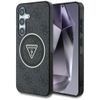 Etui Guess 4G Glitter Triangle Buttons MagSafe do Samsung Galaxy S25+ czarny