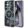 Etui Guess Glitter Flowers Triangle      Buttons MagSafe do Samsung Galaxy S25 Ultra czarny