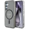 Etui Guess Glitter Circle Classic Logo   MagSafe do Samsung Galaxy S25 czarny