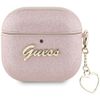 Etui Guess Metallic Script Charm do      AirPods 4 różowy