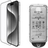 Zestaw 2w1 Guess BP Rhinestone szkło na  ekran i obiektyw aparatu do iPhone 16 Pro Max złoty