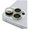 Szkło na obiektyw aparatu Guess          Rhinestone do iPhone 16 Pro / 16 Pro Max złoty