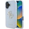 Etui Guess Grained Big 4G Logo Small     Classic Logo do iPhone 16 niebieski