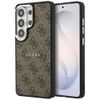 Etui Guess 4G Embossed Ring MagSafe do Samsung Galaxy S26 Ultra brązowy