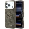 Etui Guess 4G & Big Resin Logo do iPhone 18 Pro / 17 Pro brązowy