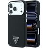 Etui Guess Grained Triangle Logo MagSafe do iPhone 18 Pro / 17 Pro czarny