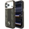 Etui Guess 4G with Stripe Round and Classic Logos MagSafe do iPhone 18 Pro / 17 Pro brązowy