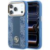 Etui Guess 4G with Stripe Round and Classic Logos MagSafe do iPhone 18 Pro Max / 17 Pro Max niebieski