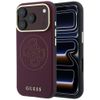 Etui Guess Perforated 4G Gold Logo Magsafe do iPhone 18 Pro / 17 Pro burgundowy