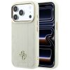 Etui Guess Stripe Peony 4G Logo MagSafe do iPhone 18 Pro / 17 Pro beżowy