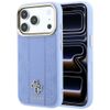 Etui Guess Stripe Peony 4G Logo MagSafe do iPhone 18 Pro Max / 17 Pro Max jasnoniebieski