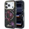 Etui Guess IML Glitter Blossom Roses do iPhone 18 Pro / 17 Pro czarny