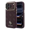 Etui Guess Peony 4G Small Logo MagSafe do iPhone 18 Pro / 17 Pro burgundowy