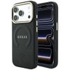 Etui Guess Saffiano Peony & Ring MagSafe do iPhone 18 Pro / 17 Pro czarny