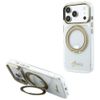 Etui Guess IML Ring Stand 360 Script Metal Logo MagSafe do iPhone 18 Pro Max / 17 Pro Max przezroczysty