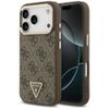 Etui Guess 4G Triangle Logo MagSafe do iPhone 18 Pro / 17 Pro brązowy