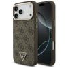 Etui Guess 4G Triangle Logo MagSafe do iPhone 18 Pro Max / 17 Pro Max brązowy