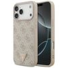 Etui Guess Leather 4G Triangle Strass MagSafe do iPhone 18 Pro Max / 17 Pro Max różowy