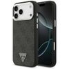 Etui Guess 4G Triangle Logo MagSafe do iPhone 18 Pro Max / 17 Pro Max czarny srebrny