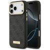 Etui Guess 4G Logo Plate MagSafe do iPhone 17 Pro Max czarny