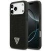Etui Guess Rhinestone Triangle Logo do   iPhone 17 Pro Max czarny