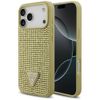 Etui Guess Rhinestone Triangle Logo do   iPhone 17 Pro Max złoty