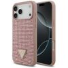 Etui Guess Rhinestone Triangle Logo do   iPhone 17 Pro Max różowy