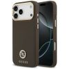 Etui Guess Grained Strass Logo MagSafe   do iPhone 17 Pro Max brązowy