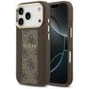Etui Guess 4G Stripe MagSafe do iPhone   17 Pro brązowy