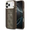 Etui Guess 4G Stripe MagSafe do iPhone   17 Pro Max brązowy