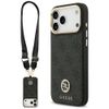 Etui Guess 4G Strass Logo & Big Strap    Metal Buttons MagSafe do iPhone 17 Pro Max czarny