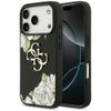 Etui Guess Grained Roses & Big 4G Logo   do iPhone 17 Pro czarny