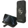 Etui Guess Book 4G Metal Logo do iPhone17 Pro czarny