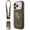 Etui Guess 4G Big 4G Classic Logo Big    Strap Metal Buttons do iPhone 17 Pro brązowy