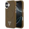 Etui Guess Triangle Logo MagSafe do      iPhone 17 brązowy