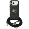 Etui Guess 4G Big Logo Cord Stap         Crossbody do iPhone 17 Pro Max czarny