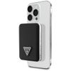 Powerbank indukcyjny Guess Grained Triangle 5000mAh 15W USB-C MagSafe czarny