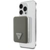 Powerbank indukcyjny Guess Grained       Triangle 5000mAh 15W USB-C MagSafe brązowy