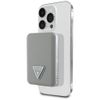 Powerbank indukcyjny Guess Grained       Triangle 5000mAh 15W USB-C MagSafe beżowy