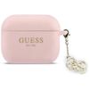 Etui Guess Silicone 4G Charm do AirPods  Pro 3 różowy
