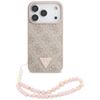 Etui Guess 4G Strap Triangle Logo        MagSafe do iPhone 17 Pro różowy