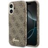 Etui Guess 4G Script MagSafe do iPhone   17 brązowy