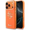 Etui Guess IML 4G Script Metal do iPhone 17 Pro Max pomarańczowy